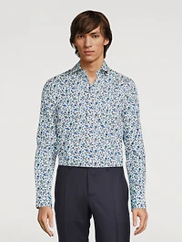 Cotton Tailored Shirt Floral Print