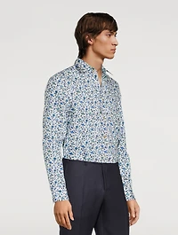 Cotton Tailored Shirt Floral Print