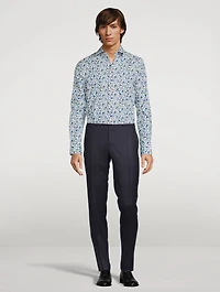 Cotton Tailored Shirt Floral Print