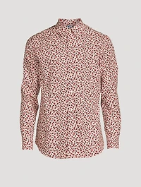 Cotton Long-Sleeve Shirt Floral Print