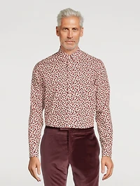 Cotton Long-Sleeve Shirt Floral Print