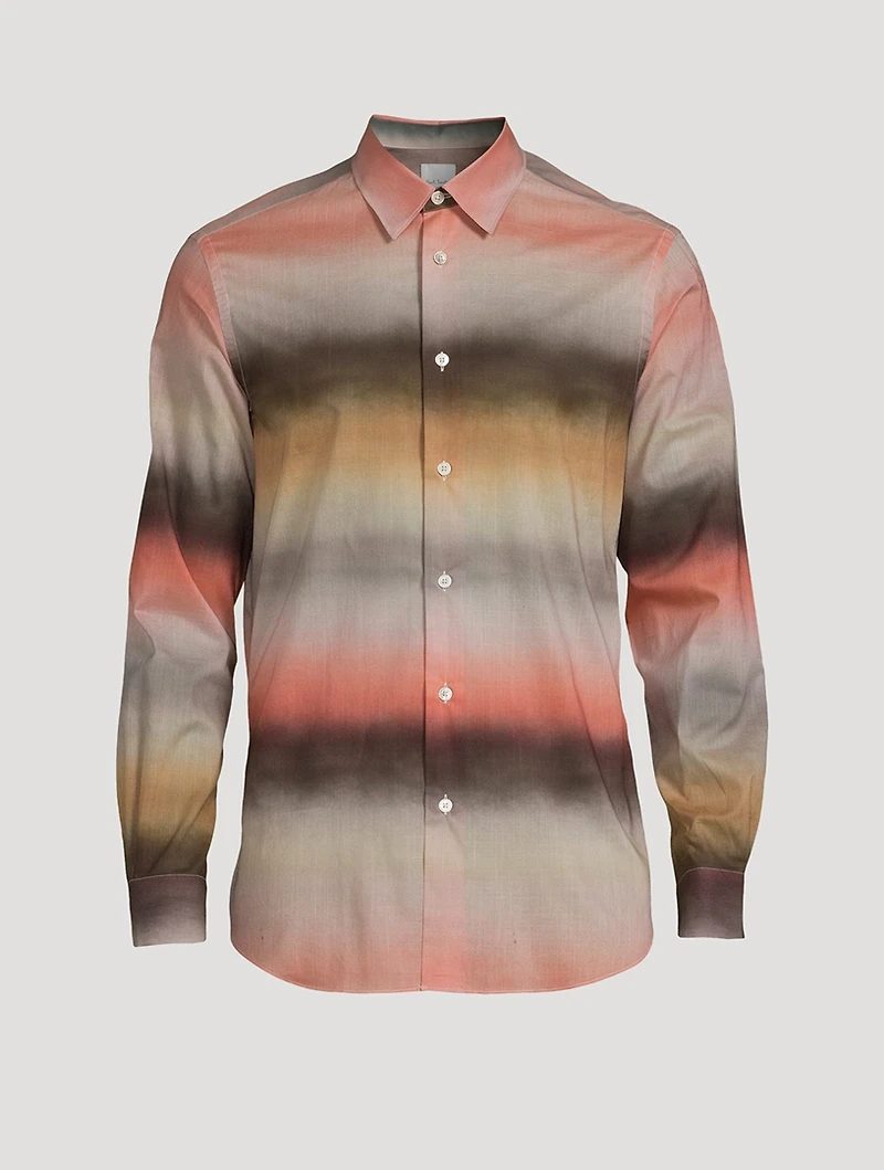 Cotton Shirt Untitled Stripe Print