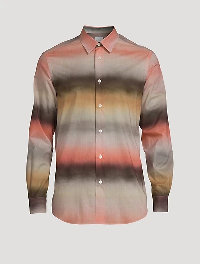 Cotton Shirt Untitled Stripe Print