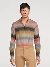Cotton Shirt Untitled Stripe Print