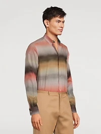 Cotton Shirt Untitled Stripe Print
