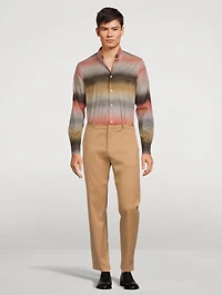 Cotton Shirt Untitled Stripe Print