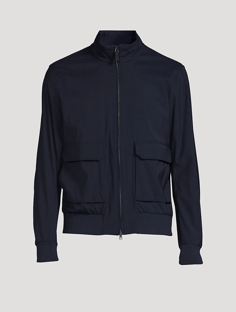 Wool-Blend Bomber Jacket