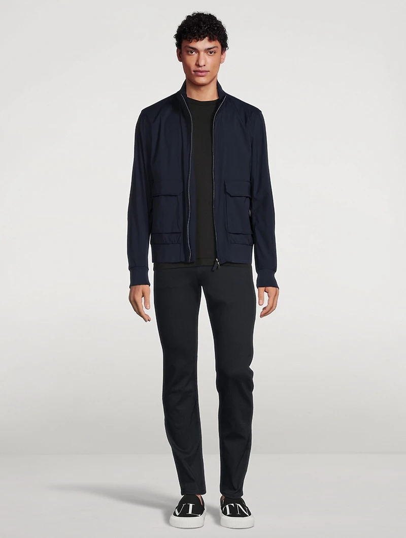 Wool-Blend Bomber Jacket