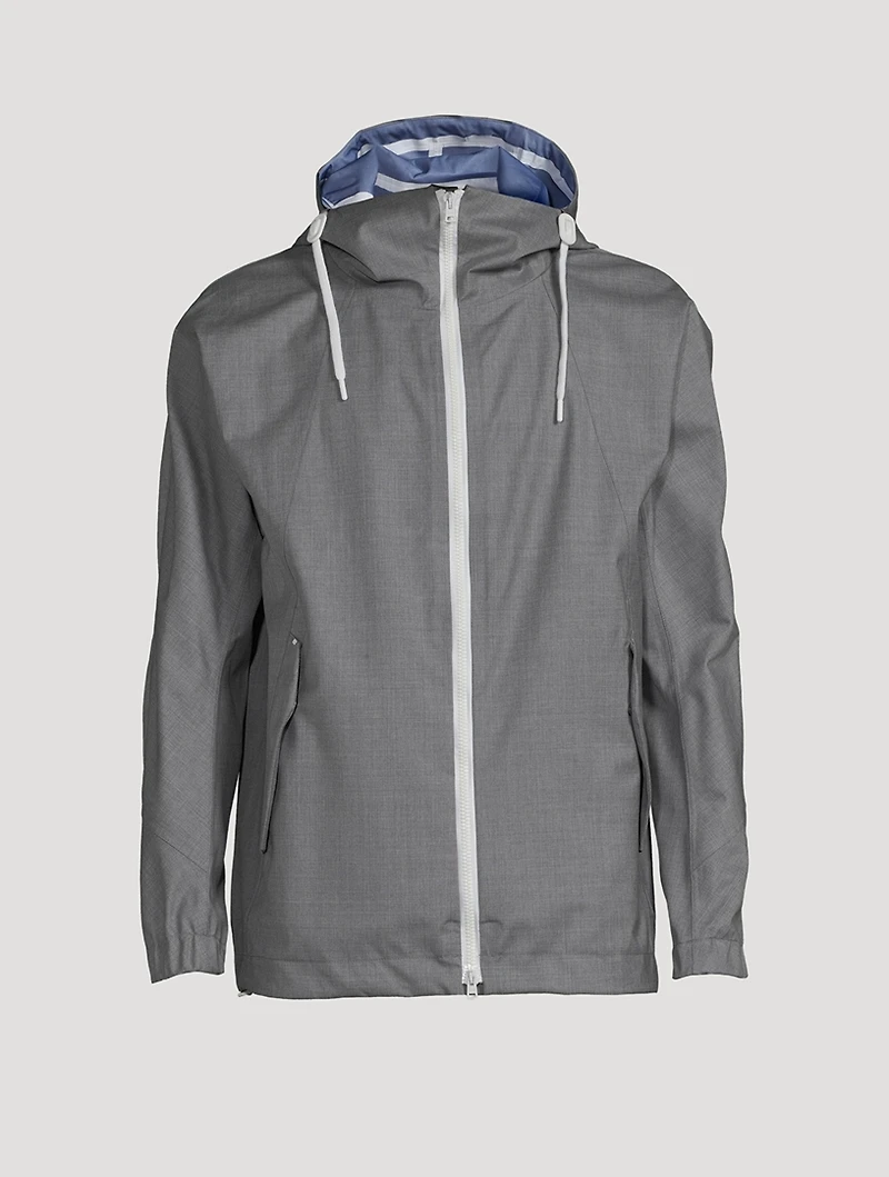 Wool Jacket With Hood
