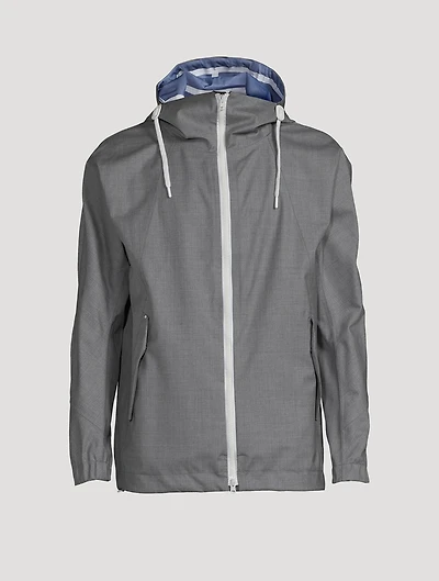 Wool Jacket With Hood