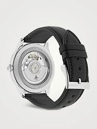 G-Timeless Slim Leather Strap Watch