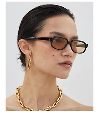 Fortune Favored Rectangular Sunglasses