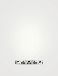 Sterling Silver Bee And Double G Motif Bracelet