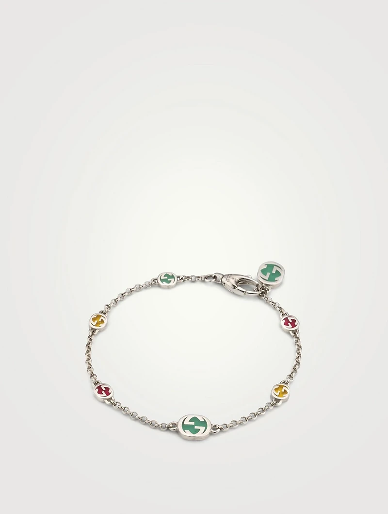 Sterling Silver Interlocking G Bracelet