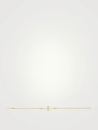 18K Gold Charm And Star Bracelet