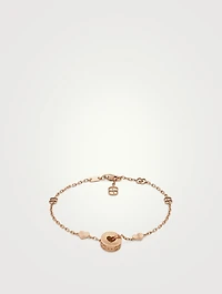 18K Rose Gold Charm And Star Bracelet