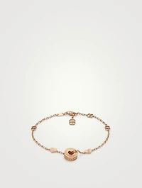 18K Rose Gold Charm And Star Bracelet