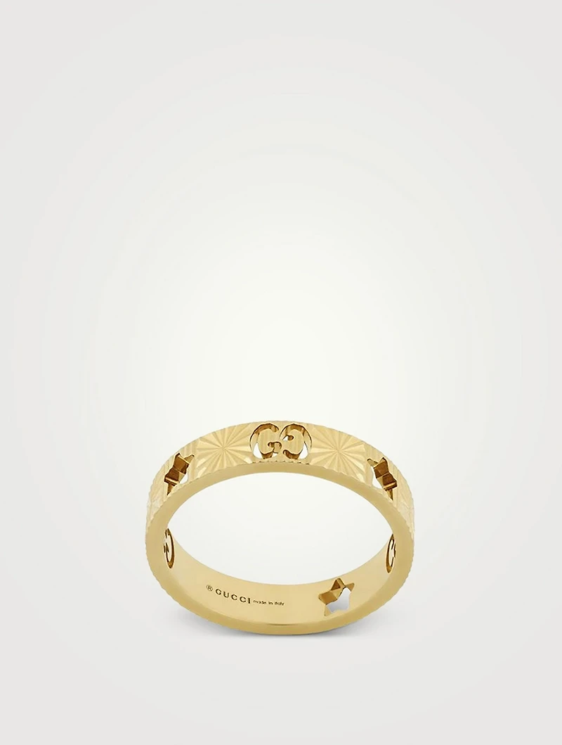 18K Gold Star Ring