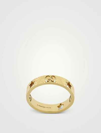 18K Gold Star Ring