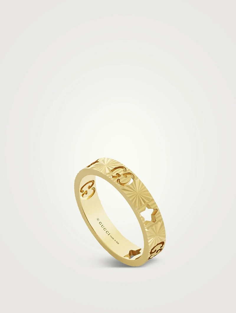 18K Gold Star Ring