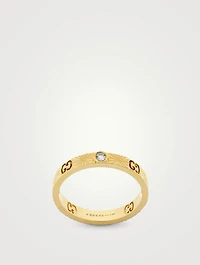 18K Gold Ring With Diamonds