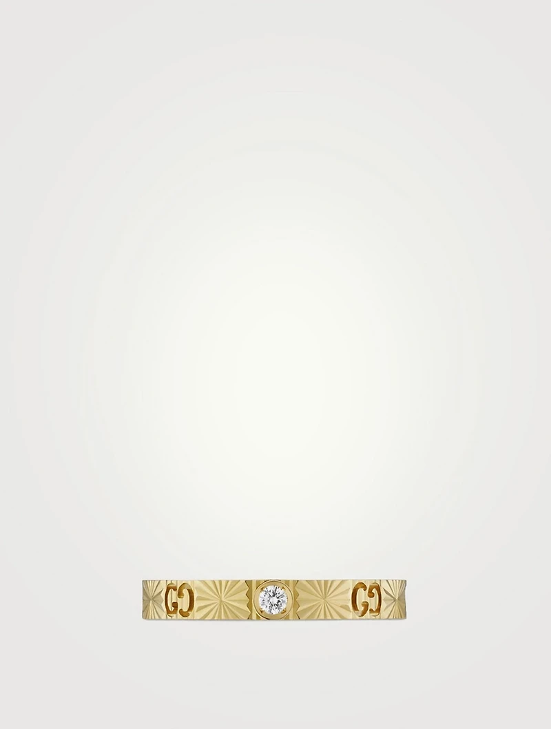 18K Gold Ring With Diamonds