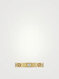 18K Gold Ring With Diamonds