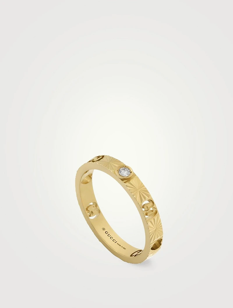 18K Gold Ring With Diamonds