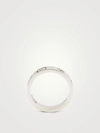 18K White Gold Icon Ring