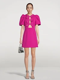 Cecily Bow-Trimmed Mini Dress