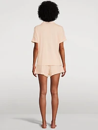 Gisele Relaxed Short Pajama Set Geometric Print
