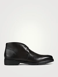 Leather Laced Ankle Boots