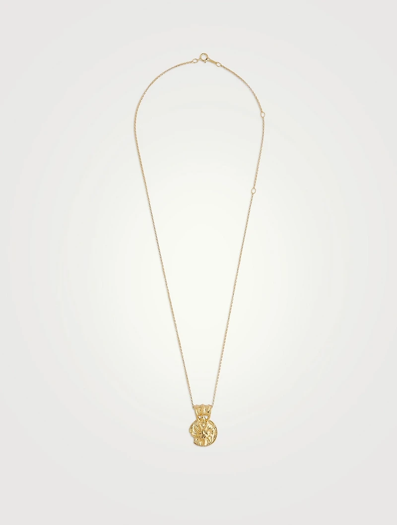 The Medium Sun Salutations Medallion Necklace