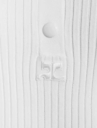 Ribbed Polo Sweater