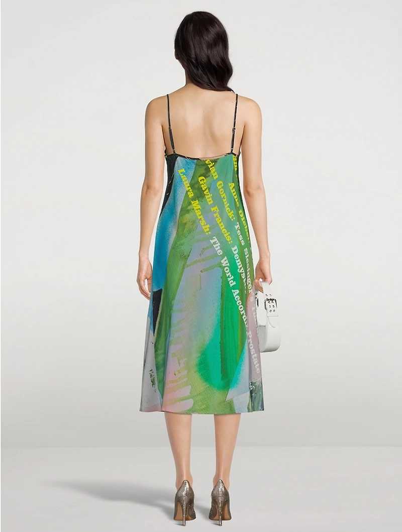 Wren Silk Slip Dress New York Review of Books Print