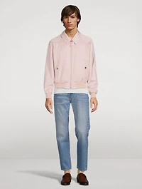 Wool-Blend Blouson Jacket