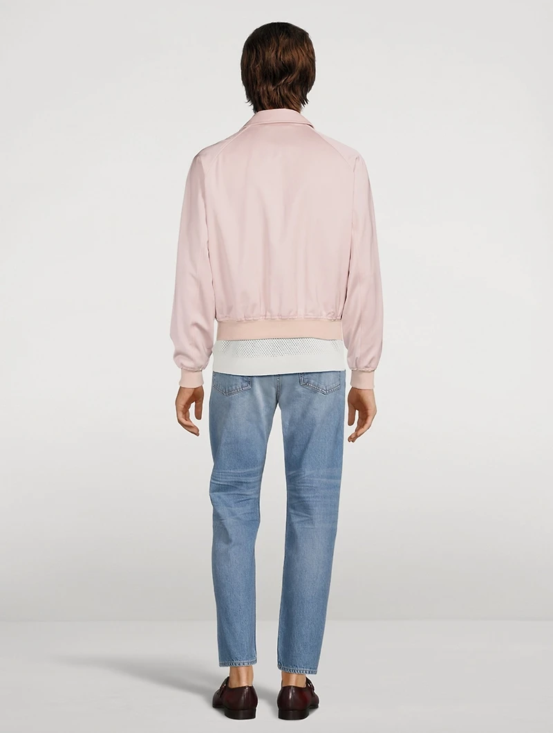 Wool-Blend Blouson Jacket