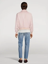 Wool-Blend Blouson Jacket