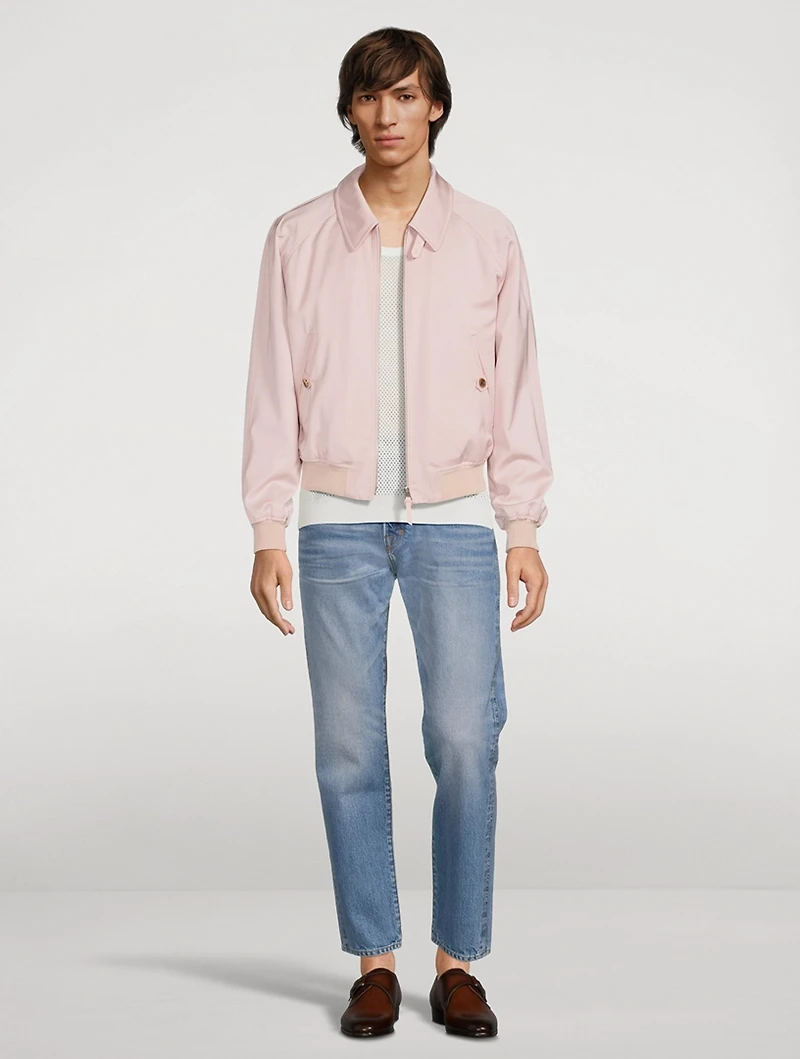 Wool-Blend Blouson Jacket
