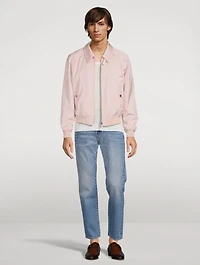 Wool-Blend Blouson Jacket
