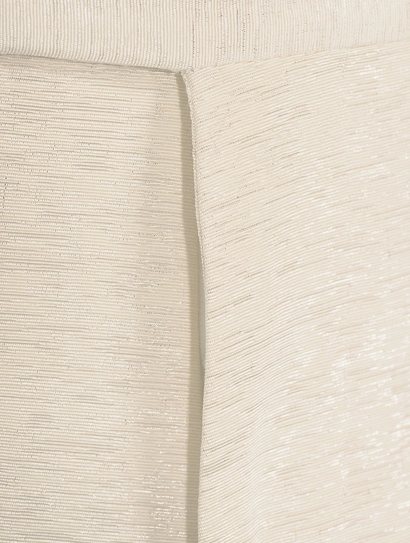 Metallic Slim-Fit Pants