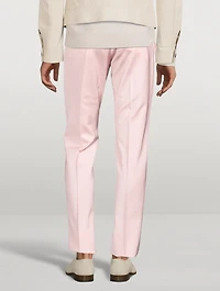 Wool-Blend Slim-Fit Pants