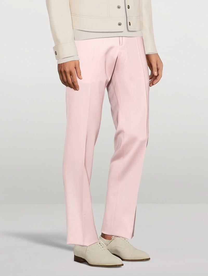 Wool-Blend Slim-Fit Pants