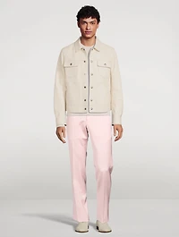 Wool-Blend Slim-Fit Pants