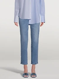 Saige High-Rise Straight Jeans