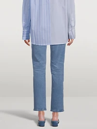 Saige High-Rise Straight Jeans