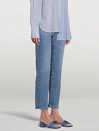 Saige High-Rise Straight Jeans