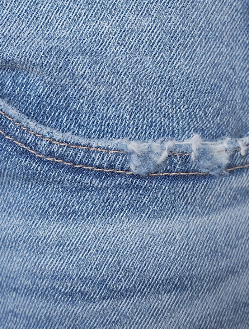 Saige High-Rise Straight Jeans