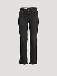 Saige High-Rise Straight Jeans