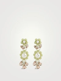 Daisy Leaf Cluster Earrings